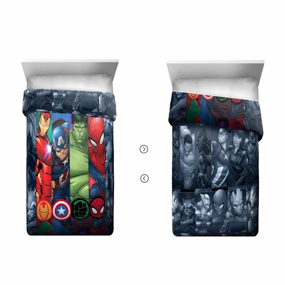 Marvel Avengers TWIN Comforter IronMan, Capt America, Incredible Hulk, SpiderMan - Picture 5 of 10